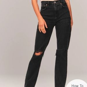 Abercrombie and fitch 90s straight ultra high rise Jeans